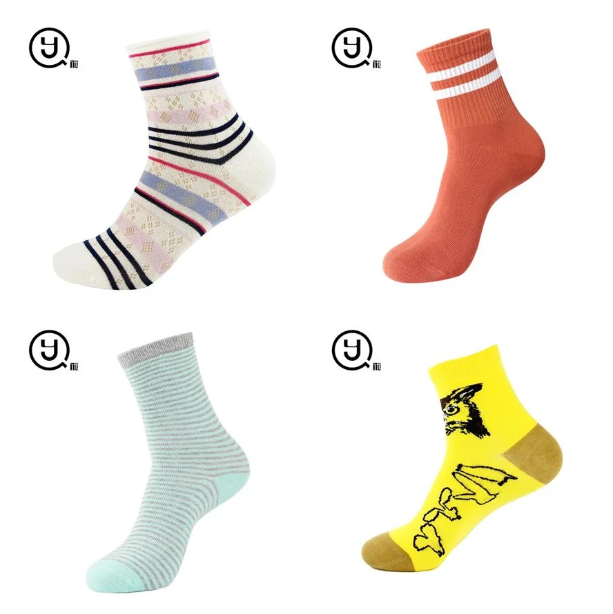 Wholesale Women Ladies Colorful Summer Plain Custom Sports Stripe Stars Short Ankle Socks