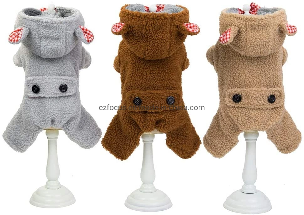 Pet Hoodie Sweater for Small Dogs Coat Clothes Dog Pet Clothing Winter Autumn Fit for Puppy Dog Teddy Four Leg Costume Wbb12445